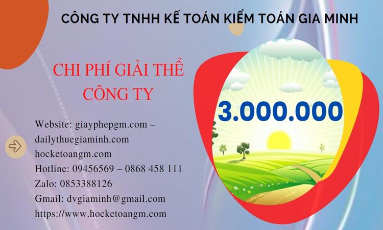 Chi phí giải thể công ty tại Bắc Ninh trọn gói