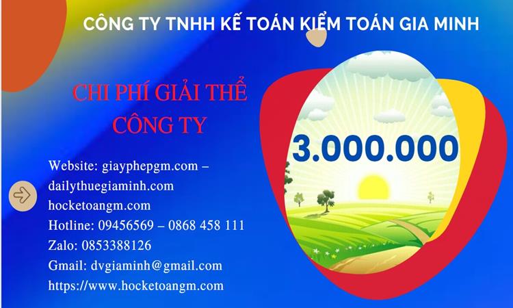 Chi phí giải thể công ty tại Bình Thuận trọn gói