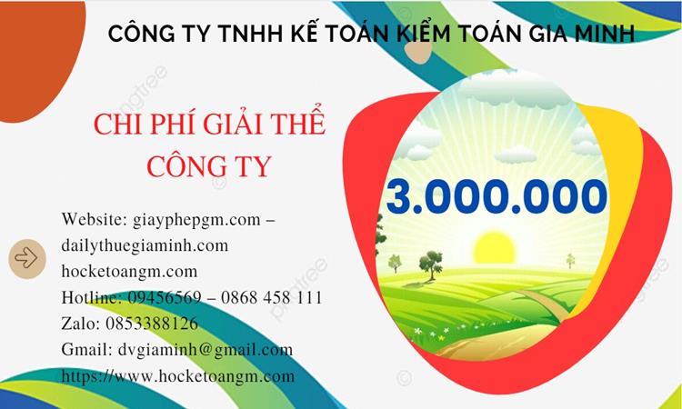 Chi phí giải thể công ty tại Đắk Nông trọn gói