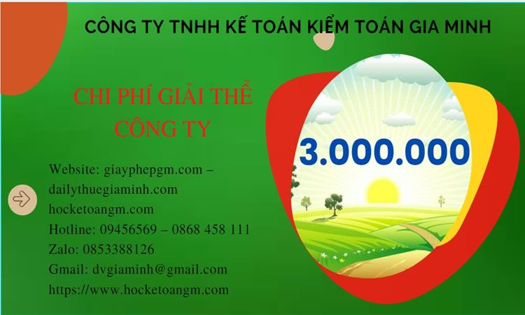 Chi phí giải thể công ty tại Hải Dương trọn gói