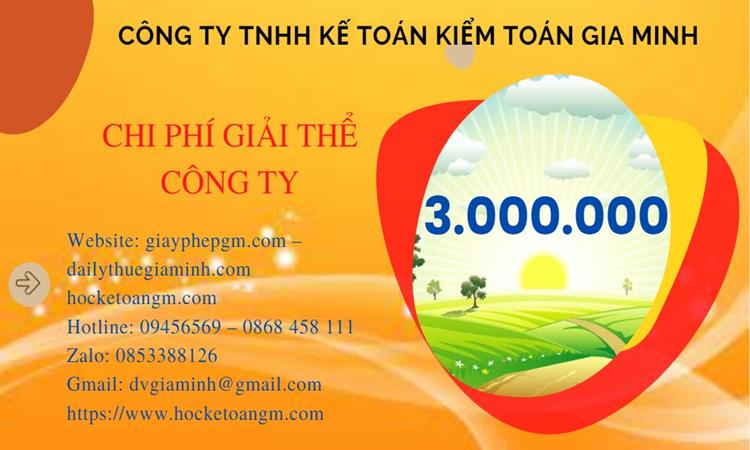 Chi phí giải thể công ty tại Hải Phòng trọn gói