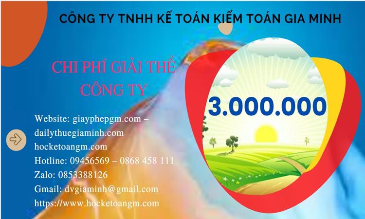 Chi phí giải thể công ty tại Huyện Phú Xuyên trọn gói