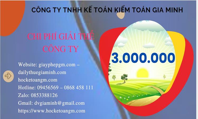 Chi phí giải thể công ty tại Huyện Phúc Thọ trọn gói