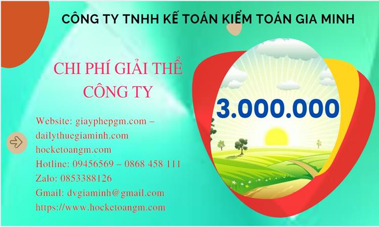 Chi phí giải thể công ty tại Huyện Quốc Oai trọn gói