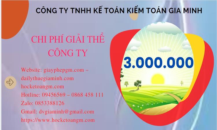 Chi phí giải thể công ty tại Huyện Sóc Sơn trọn gói