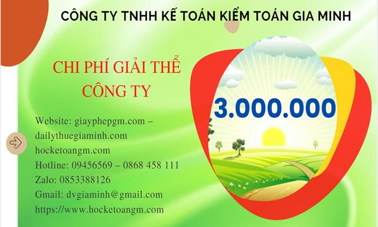 Thủ tục giải thể công ty tại Phú Thọ – Dịch vụ trọn gói theo luật mới nhất 5 Chi phí giải thể công ty tại Phú Thọ trọn gói