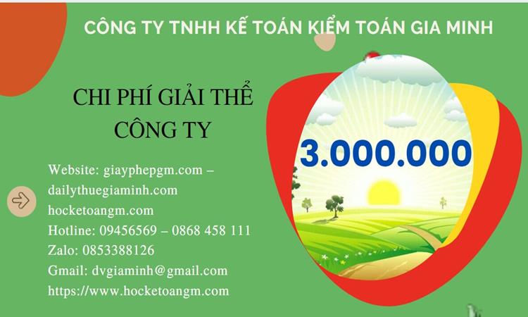 Chi phí giải thể công ty tại Quận Bình Thạnh trọn gói