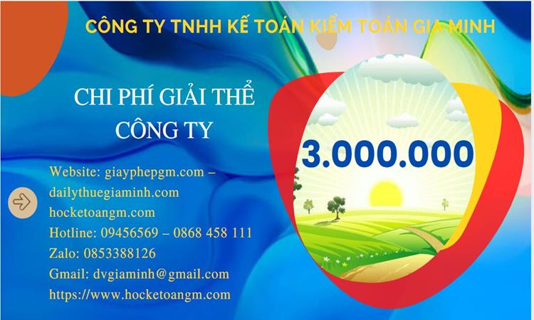 Chi phí giải thể công ty tại Quận Hai Bà Trưng trọn gói