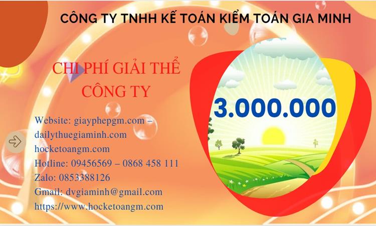 Chi phí giải thể công ty tại TP Đà Nẵng trọn gói