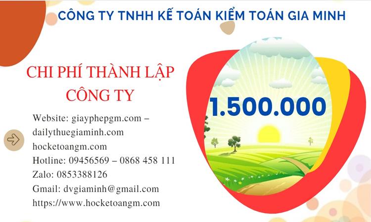 Chi phí mở công ty mua bán ô tô - xe máy tại Huyện Cờ Đỏ