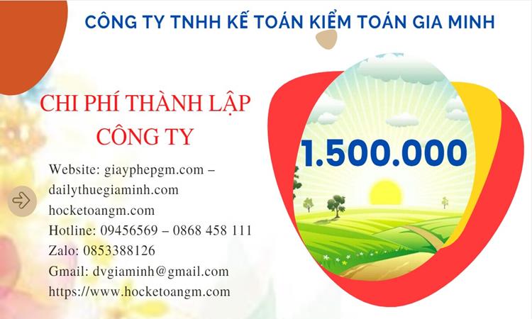 Chi phí mở công ty mua bán ô tô - xe máy tại Long An