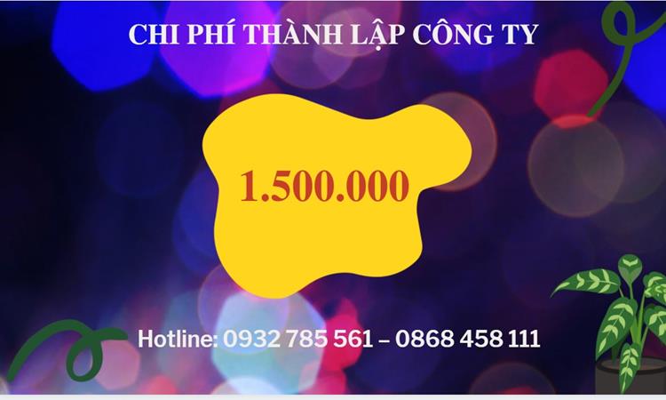 Chi phí thành lập công ty đào tạo nghề tại Huyện Cờ Đỏ