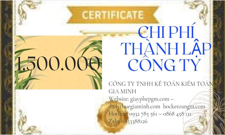 Chi phí thành lập công ty đào tạo nghề tại Huyện Văn Giang