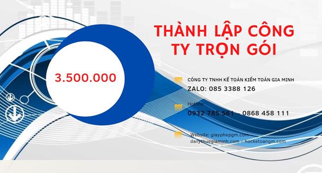 Chi phí thành lập công ty kinh doanh nhà hàng Bình Thuận 