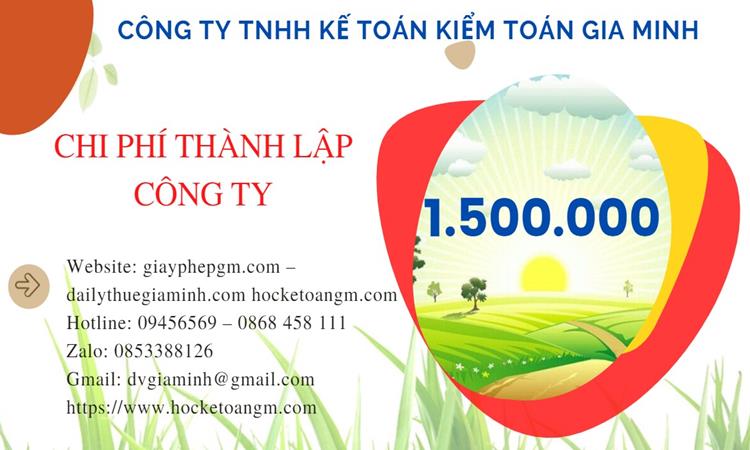 THÀNH LẬP CÔNG TY KINH DOANH PHẾ LIỆU TẠI HƯNG YÊN 5 Chi phí thành lập công ty kinh doanh phế liệu tại Hưng Yên