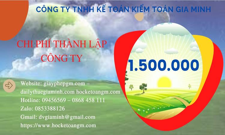 Chi phí thành lập công ty mỹ phẩm tại Huyện Ba Vì