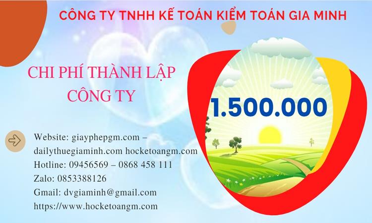 Chi phí thành lập công ty mỹ phẩm tại Huyện Hóc Môn