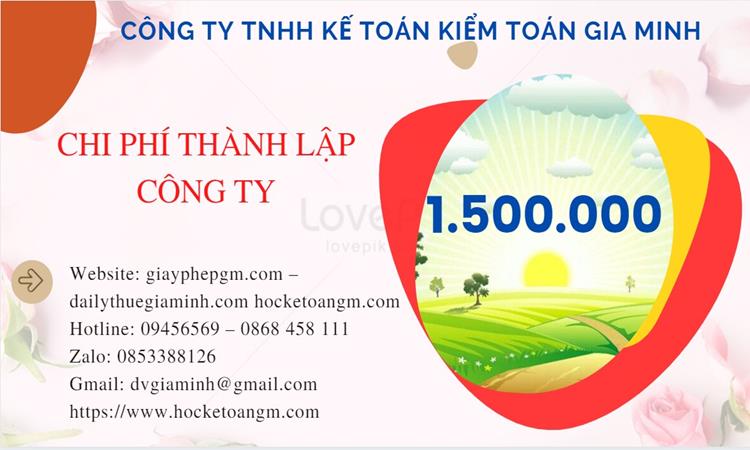 Chi phí thành lập công ty mỹ phẩm tại Huyện Phong Điền