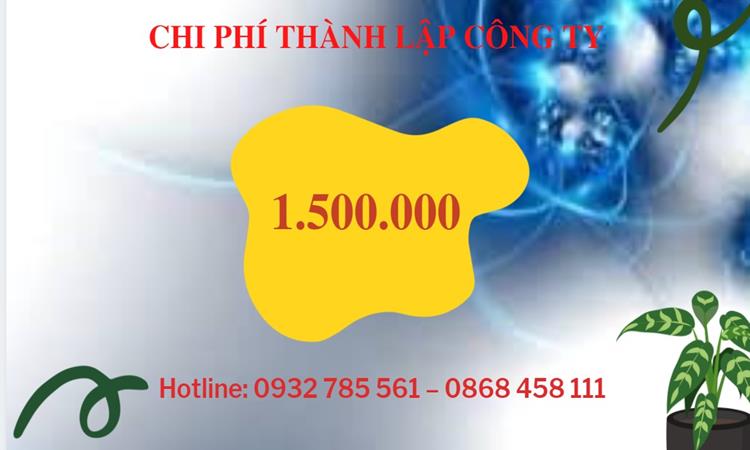 Chi phí thành lập công ty nông lâm thủy hải sản tại Bến Tre