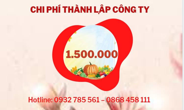 Chi phí thành lập công ty nông lâm thủy hải sản tại Bình Dương