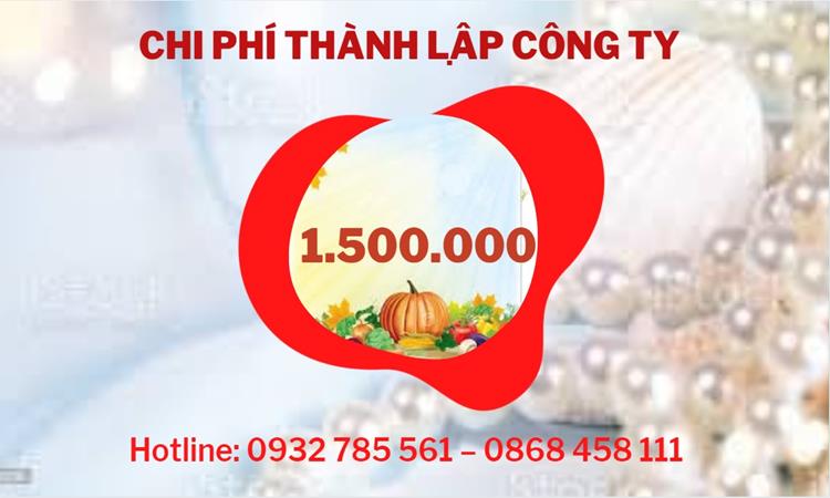 Chi phí thành lập công ty nông lâm thủy hải sản tại Cao Bằng