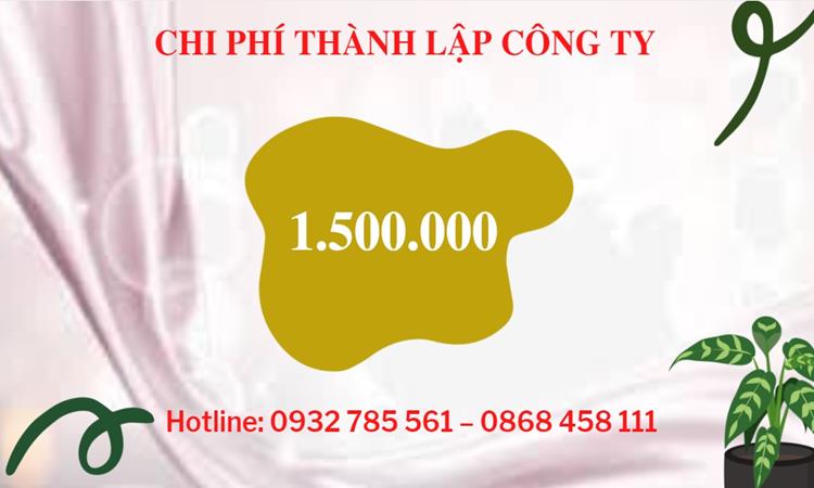 Chi phí thành lập công ty nông lâm thủy hải sản tại Huyện Lý Nhân