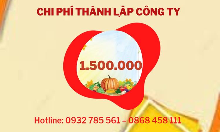 Chi phí thành lập công ty nông lâm thủy hải sản tại Huyện Thanh Liêm