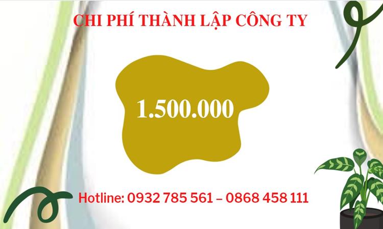 Chi phí thành lập công ty nông lâm thủy hải sản tại Huyện Yên Mỹ