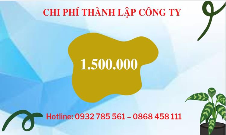Chi phí thành lập công ty nông lâm thủy hải sản tại Thái Nguyên