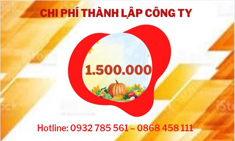Chi phí thành lập công ty nông lâm thủy hải sản tại Thị Xã Duy Tiên