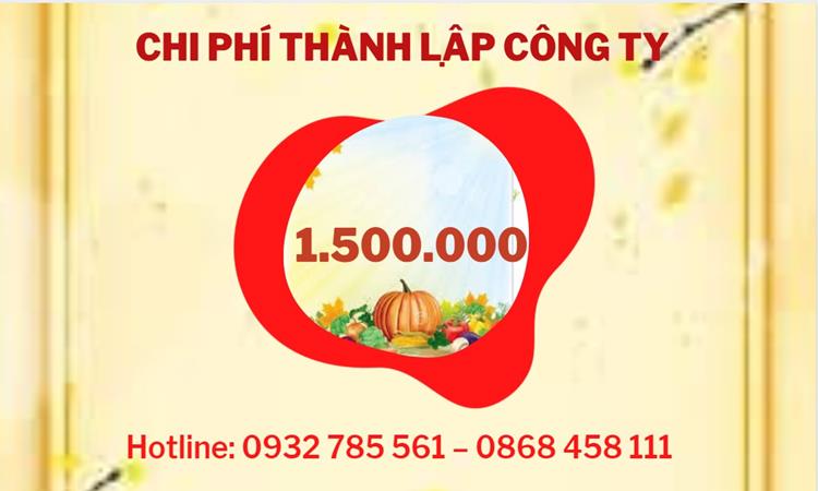 Chi phí thành lập công ty nông lâm thủy hải sản tại Thị Xã Mỹ Hào
