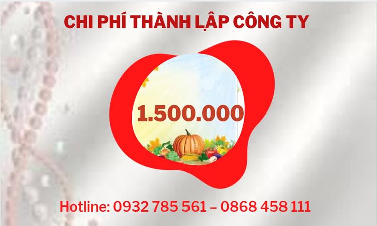 Chi phí thành lập công ty nông lâm thủy hải sản tại TP Hải Phòng