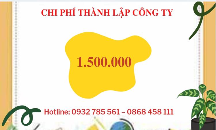 Thành lập công ty kinh doanh nông lâm thủy hải sản tại Trà Vinh – Hồ sơ, thủ tục, chi phí chi tiết 2025 5 Chi phí thành lập công ty nông lâm thủy hải sản tại Trà Vinh