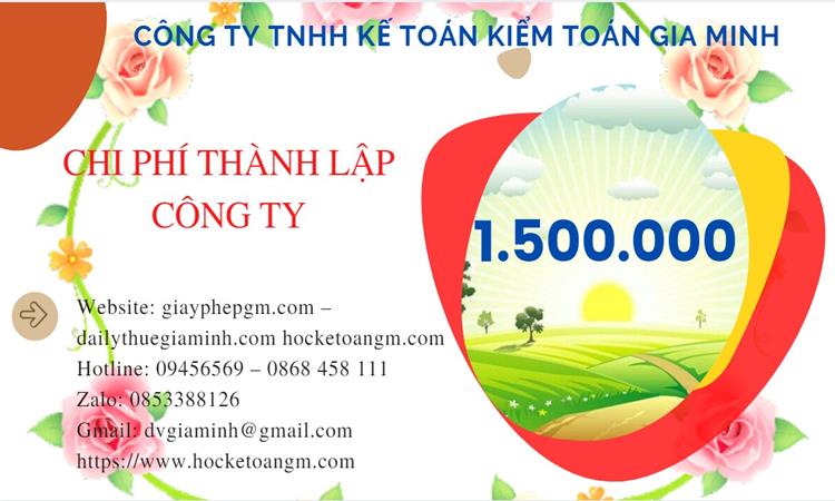 Chi phí thành lập công ty sản xuất cà phê tại Bình Phước