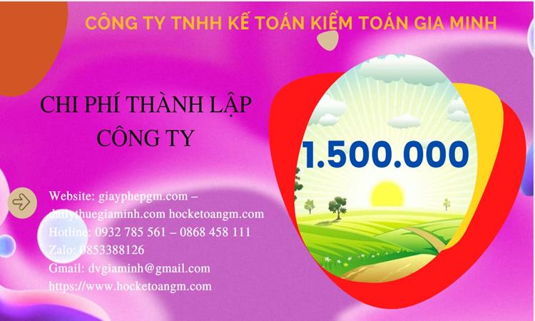 Chi phí thành lập công ty sản xuất cà phê tại Huế