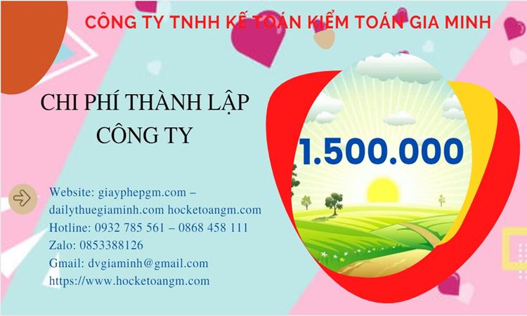 Chi phí thành lập công ty sản xuất cà phê tại Long An