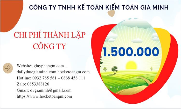 Chi phí thành lập công ty sản xuất cà phê tại Quận Hai Bà Trưng