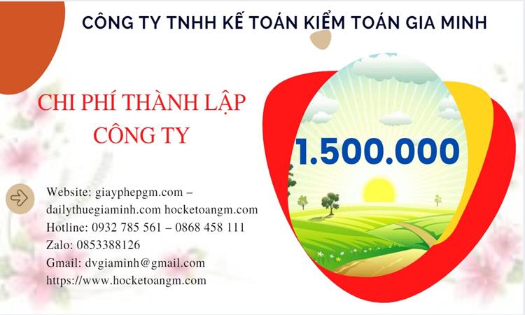Chi phí thành lập công ty sản xuất cà phê tại Quận Tây Hồ 