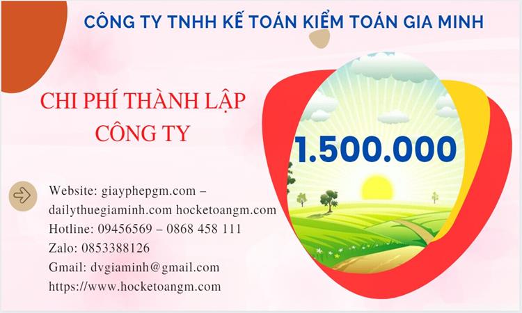 Chi phí thành lập công ty sản xuất cà phê tại Thị Xã Sơn Tây