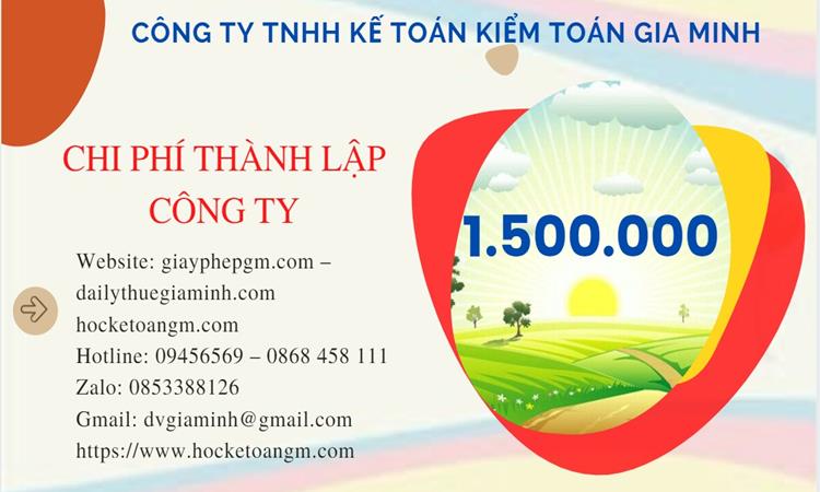 Chi phí thành lập công ty sản xuất dây và thiết bị điện