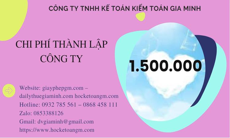 Chi phí thành lập công ty sản xuất kinh doanh gạo tại Huyện Thới Lai 