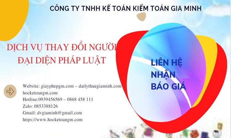  Chi phí dịch vụ thay đổi người đại diện pháp luật tại Huyện Chương Mỹ