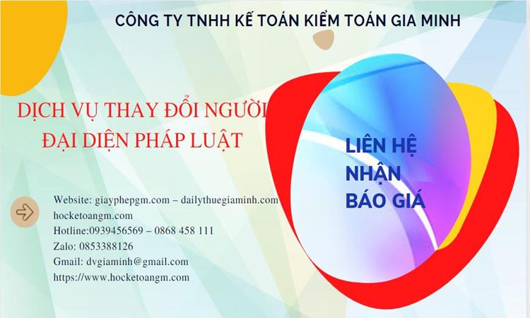  Chi phí dịch vụ thay đổi người đại diện pháp luật tại Huyện Mỹ Đức