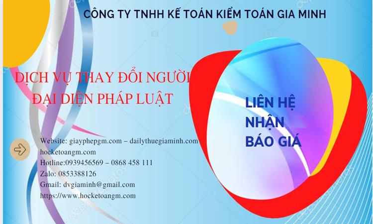  Chi phí dịch vụ thay đổi người đại diện pháp luật tại Huyện Phúc Thọ