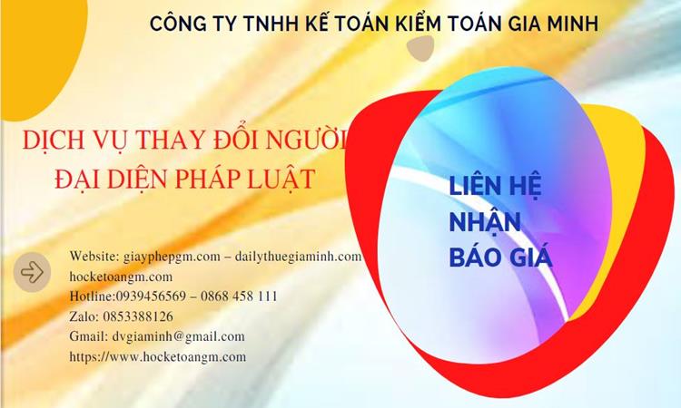  Chi phí dịch vụ thay đổi người đại diện pháp luật tại Huyện Từ Liêm