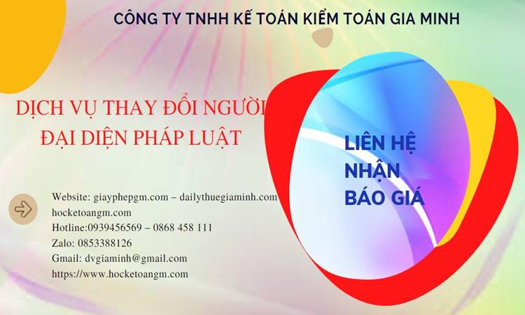 DỊCH VỤ THAY ĐỔI NGƯỜI ĐẠI DIỆN PHÁP LUẬT TẠI NHA TRANG 5 Chi phí dịch vụ thay đổi người đại diện pháp luật tại Nha Trang