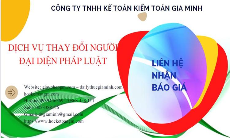DỊCH VỤ THAY ĐỔI NGƯỜI ĐẠI DIỆN PHÁP LUẬT TẠI QUẬN TÂY HỒ 5 Chi phí dịch vụ thay đổi người đại diện pháp luật tại Quận Tây Hồ