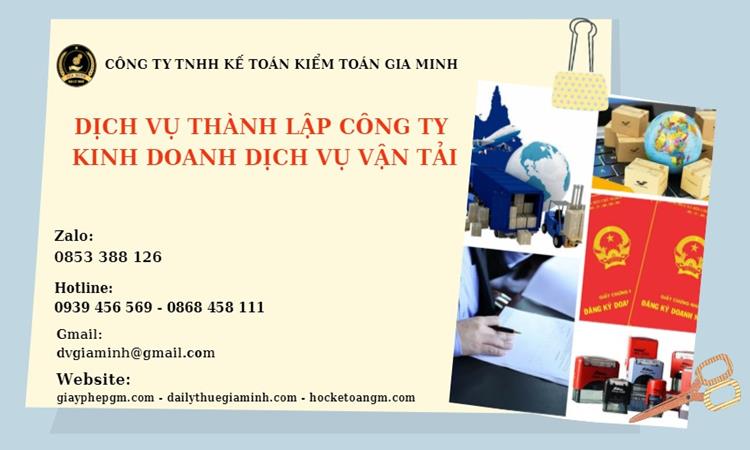 Đặc điểm hoạt động kinh doanh dịch vụ vận tải