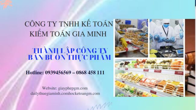 Đăng ký thành lập công ty bán buôn thực phẩm 