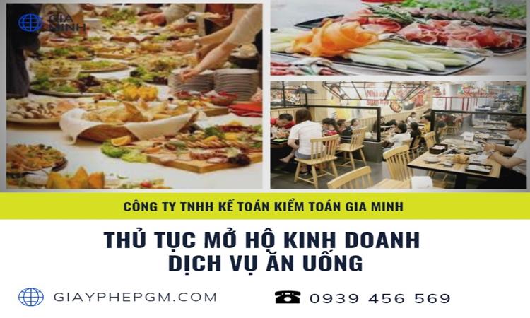 Thủ tục mở hộ kinh doanh dịch vụ ăn uống 4 Dịch vụ ăn uống cho hộ kinh doanh